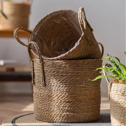 French Country Woven Planter Basket