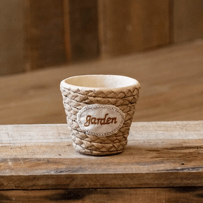 Garden Basket Cement Planter