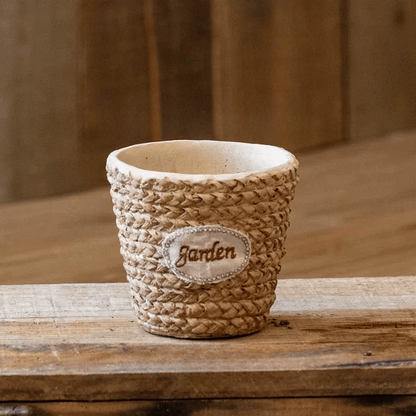 Garden Basket Cement Planter