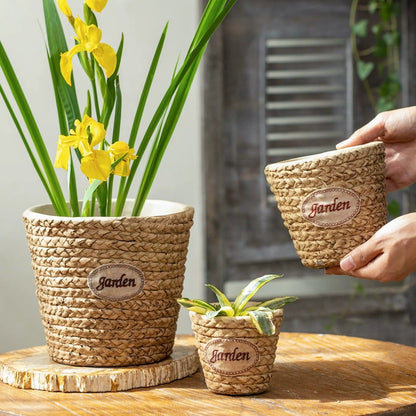 Garden Basket Cement Planter