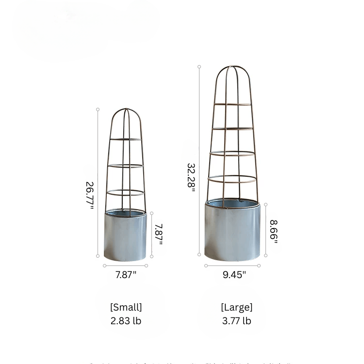 Metal Obelisk Trellis Planter