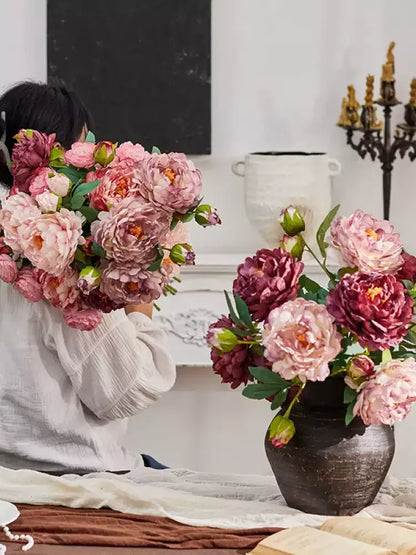 Vintage Peony Stem – 26"