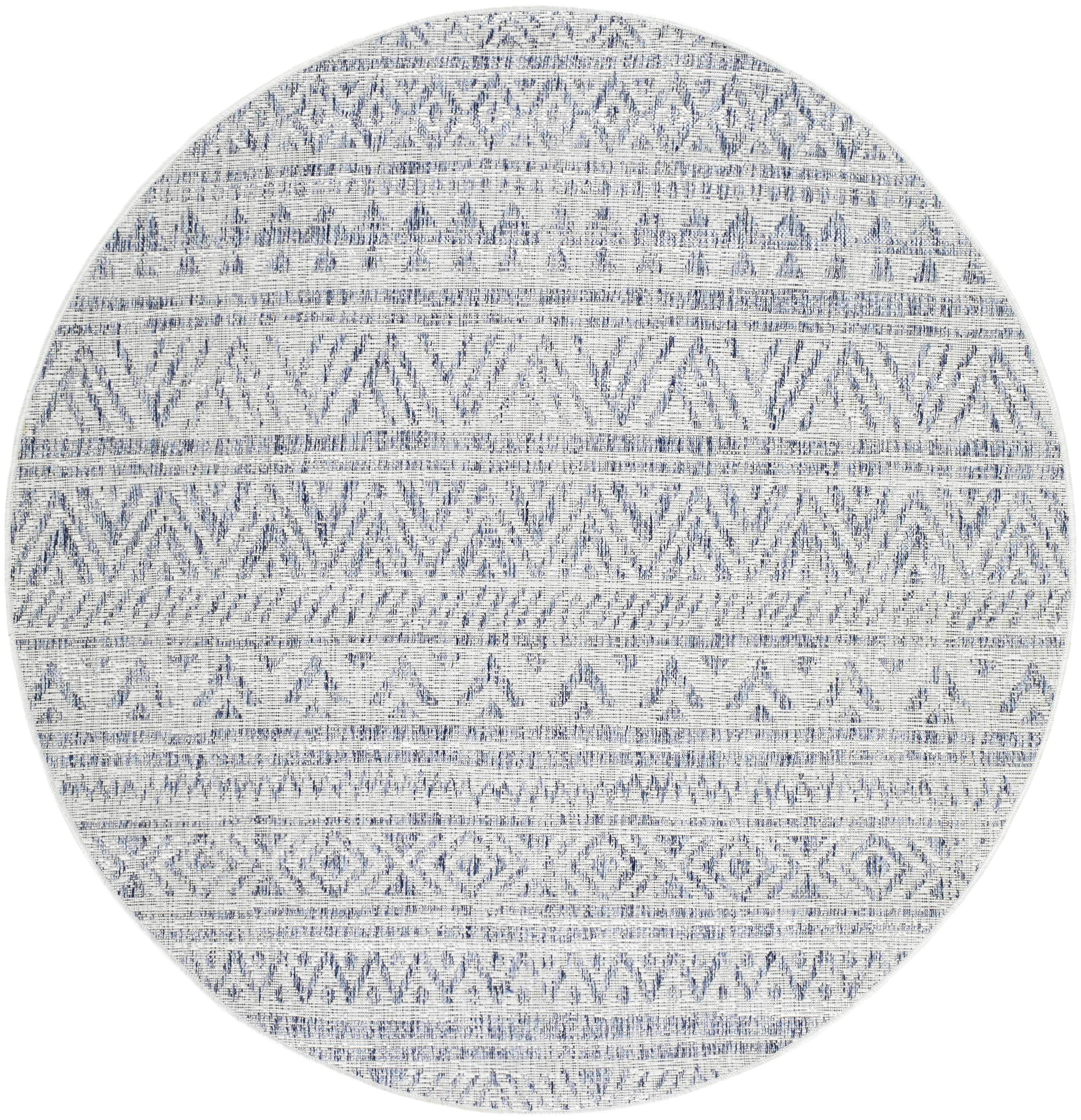 Novato Gray All Over Pattern Performance Outdoor Rug - Clearance
