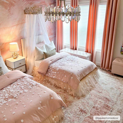 Kandos Blush &amp; Light Pink Area Rug