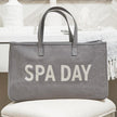 Grey Canvas Tote - Spa Day