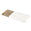 Marble and Carved Wood Serving Board - Rectangle