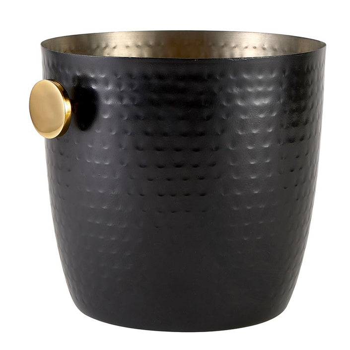 Black Hammered Champagne Bucket