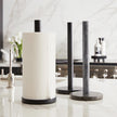 Marble Paper Towel Holder - Black