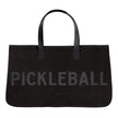 Black Canvas Tote-Pickleball