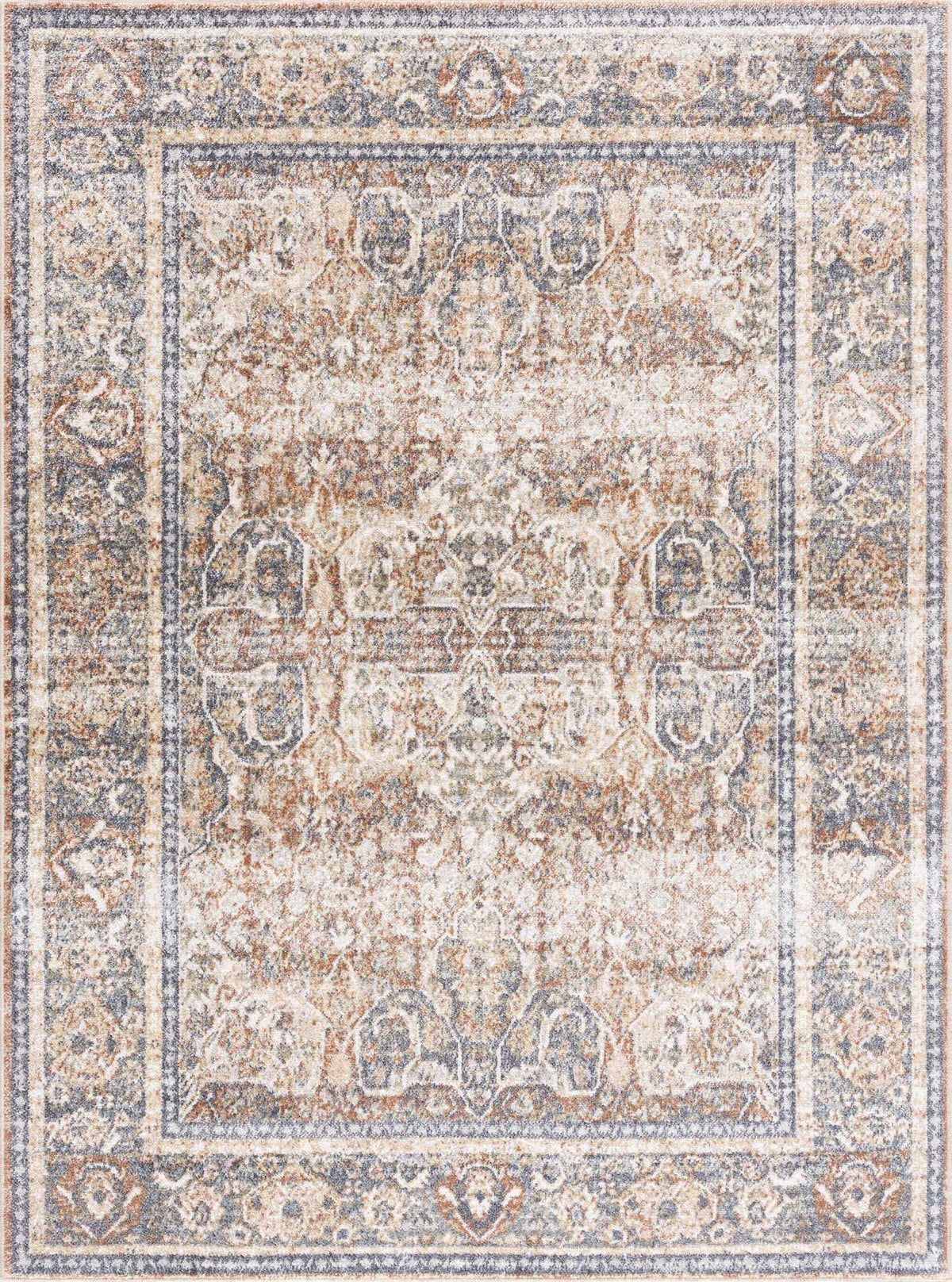 Arias Blue Flat Pile Washable Rug
