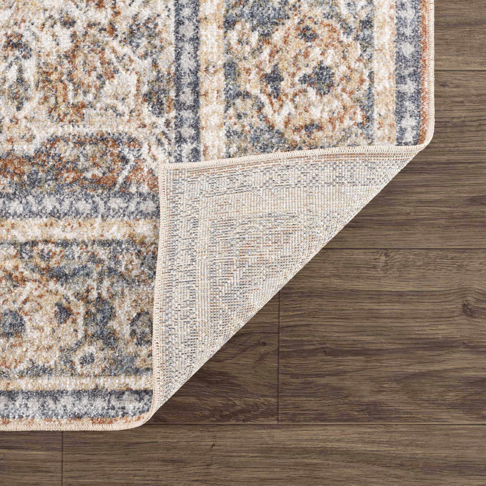 Arias Blue Flat Pile Washable Rug