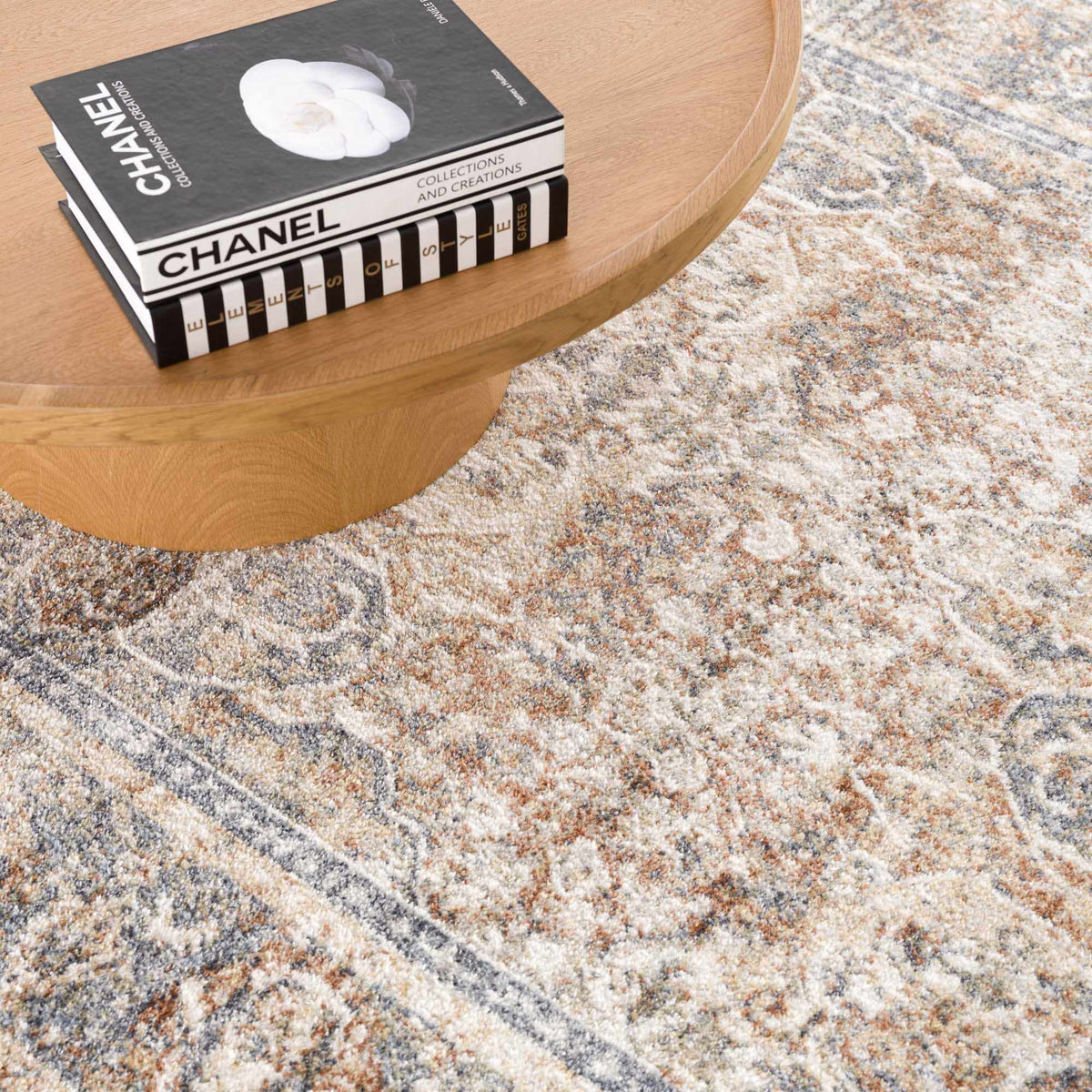 Arias Blue Flat Pile Washable Rug
