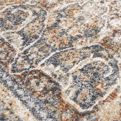 Arias Blue Flat Pile Washable Rug