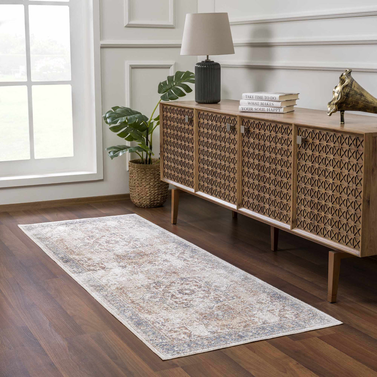 Heritage Style Flat Pile Washable Rug