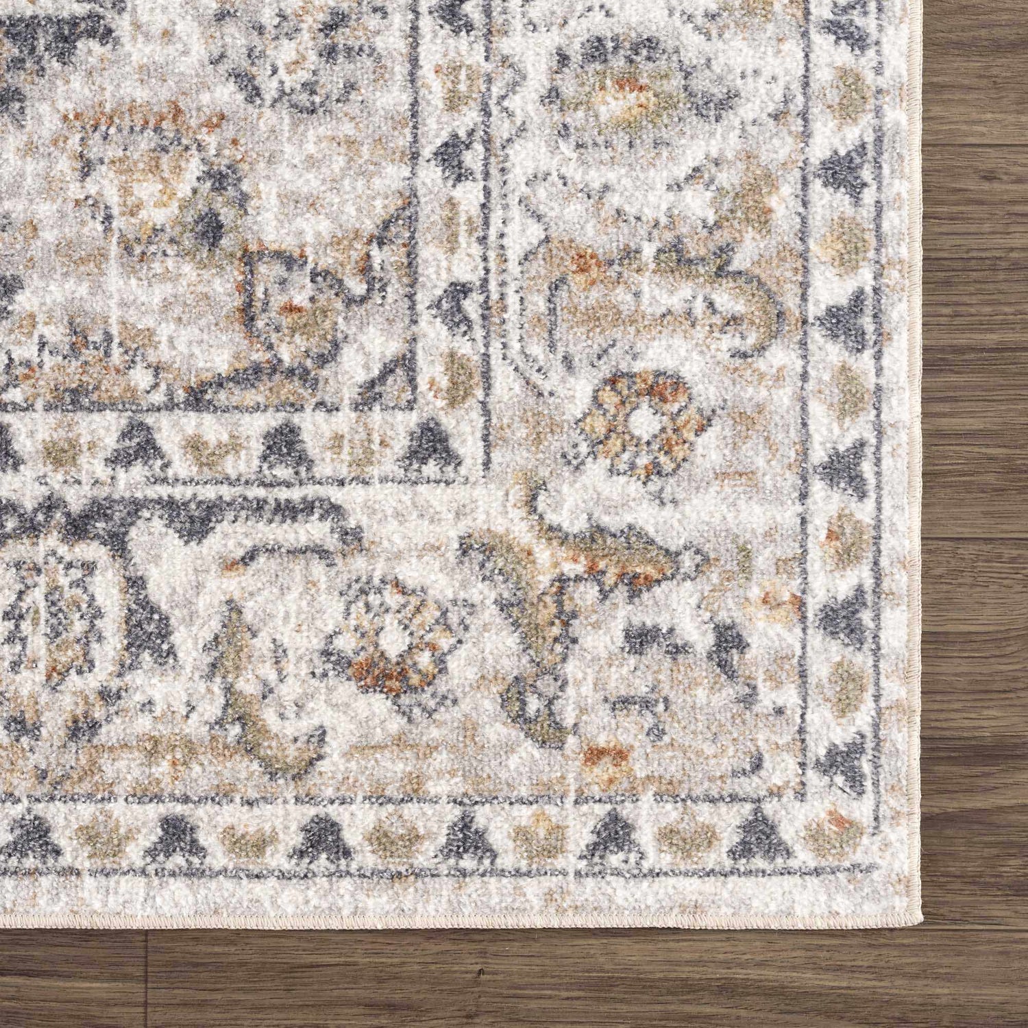Hiti Cream Flat Pile Washable Rug