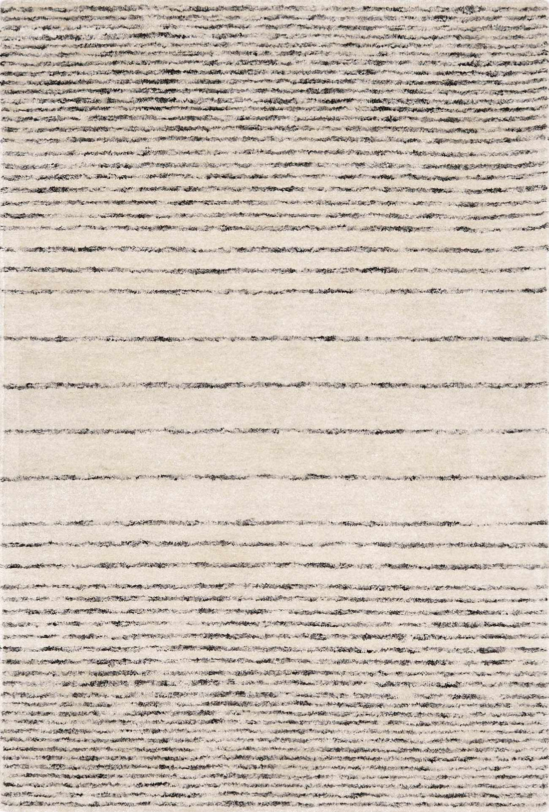 Ellisburg Striped Cream Faux Silk Rug - Clearance
