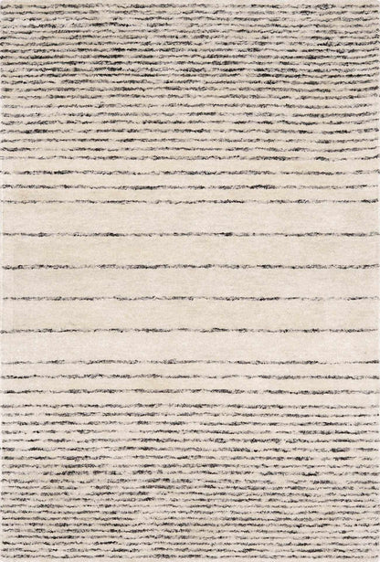Ellisburg Striped Cream Faux Silk Rug - Clearance