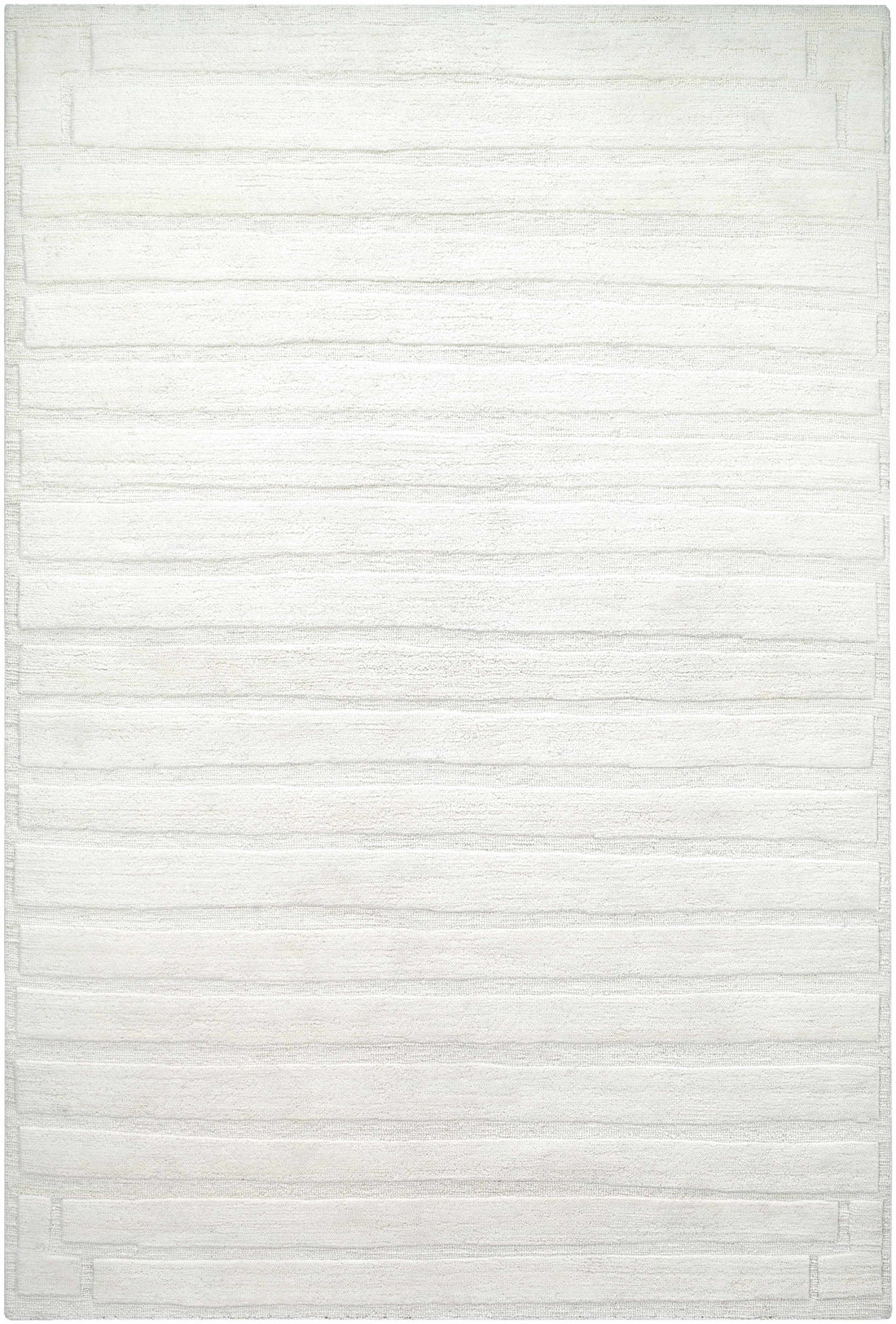 Aurex Cream Stepped Arch Art Deco Wool Handmade Area Rug - Clearance