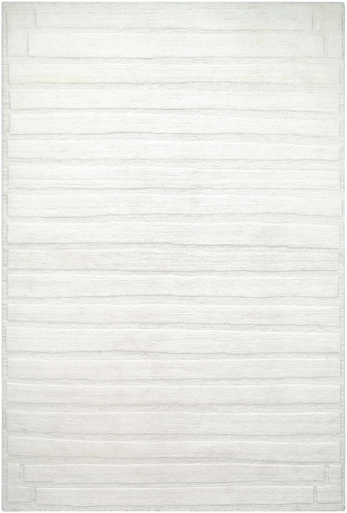 Aurex Cream Stepped Arch Art Deco Wool Handmade Area Rug - Clearance