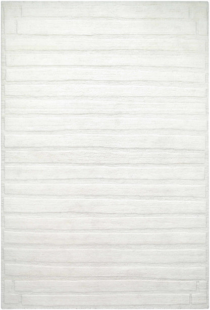 Aurex Cream Stepped Arch Art Deco Wool Handmade Area Rug - Clearance