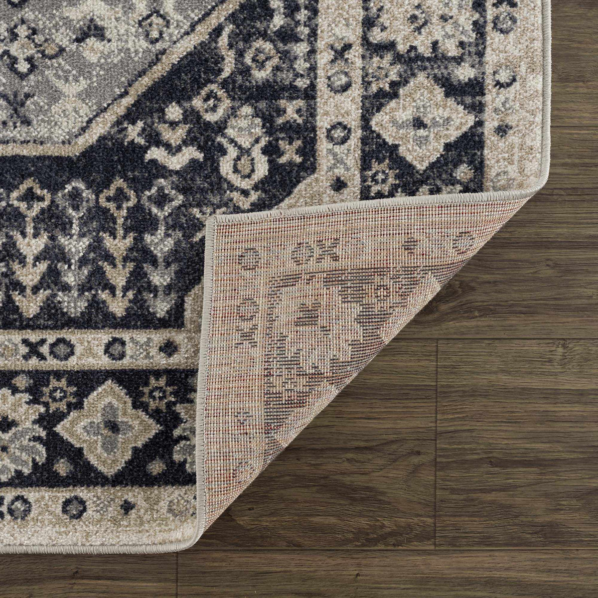 Cabacungan Cream &amp; Gray Washable Area Rug