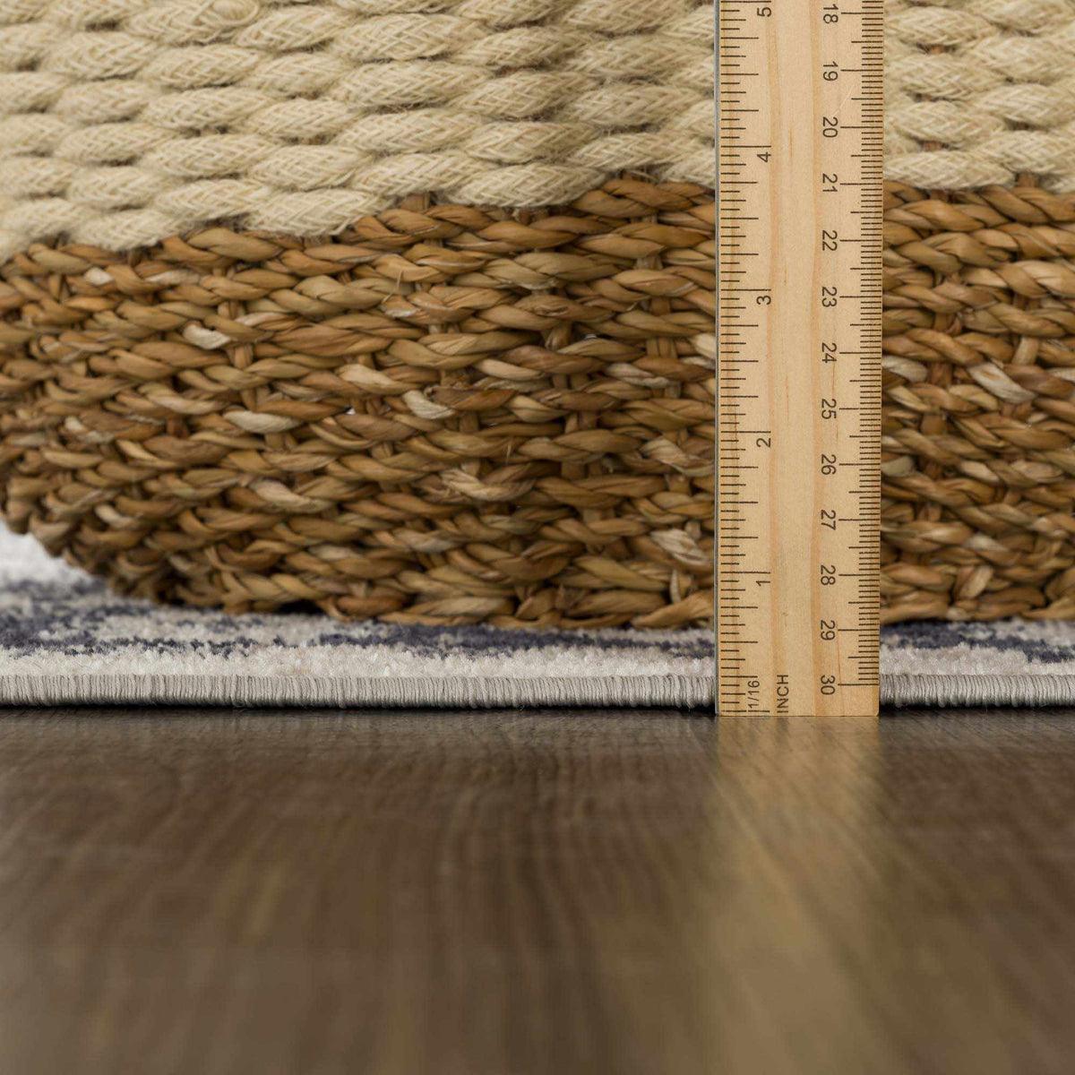 Cabacungan Cream &amp; Gray Washable Area Rug