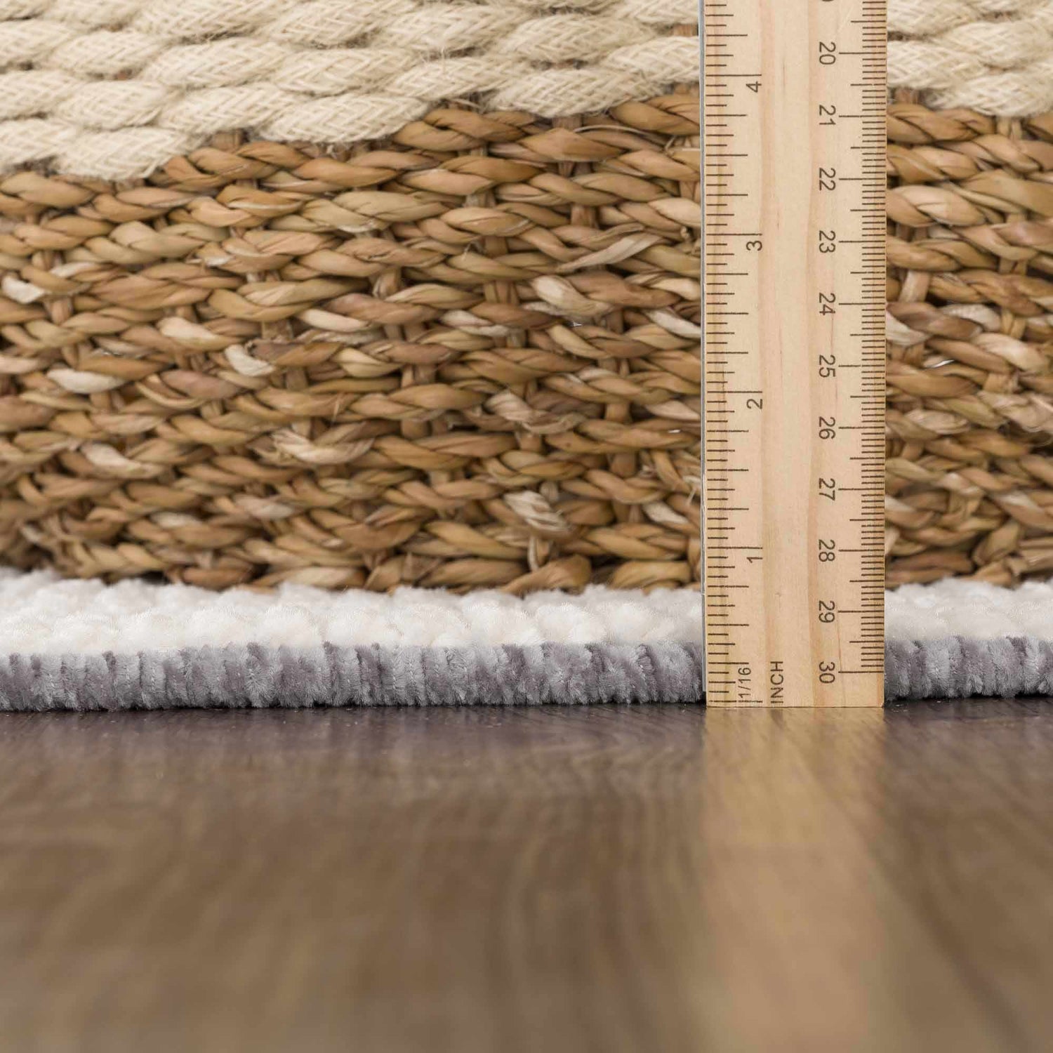 Bahar Cream &amp; Gray Washable Area Rug - Limited Edition
