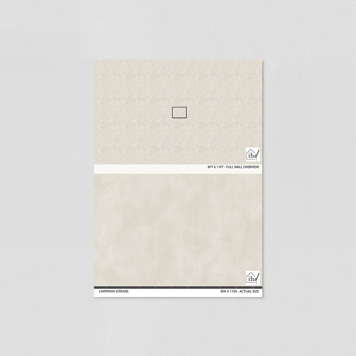 Limewash (Cream) Wallpaper - 8 FT H X 11 FT W LUXE