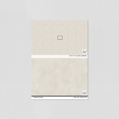 Limewash (Cream) Wallpaper - 8 FT H X 11 FT W LUXE