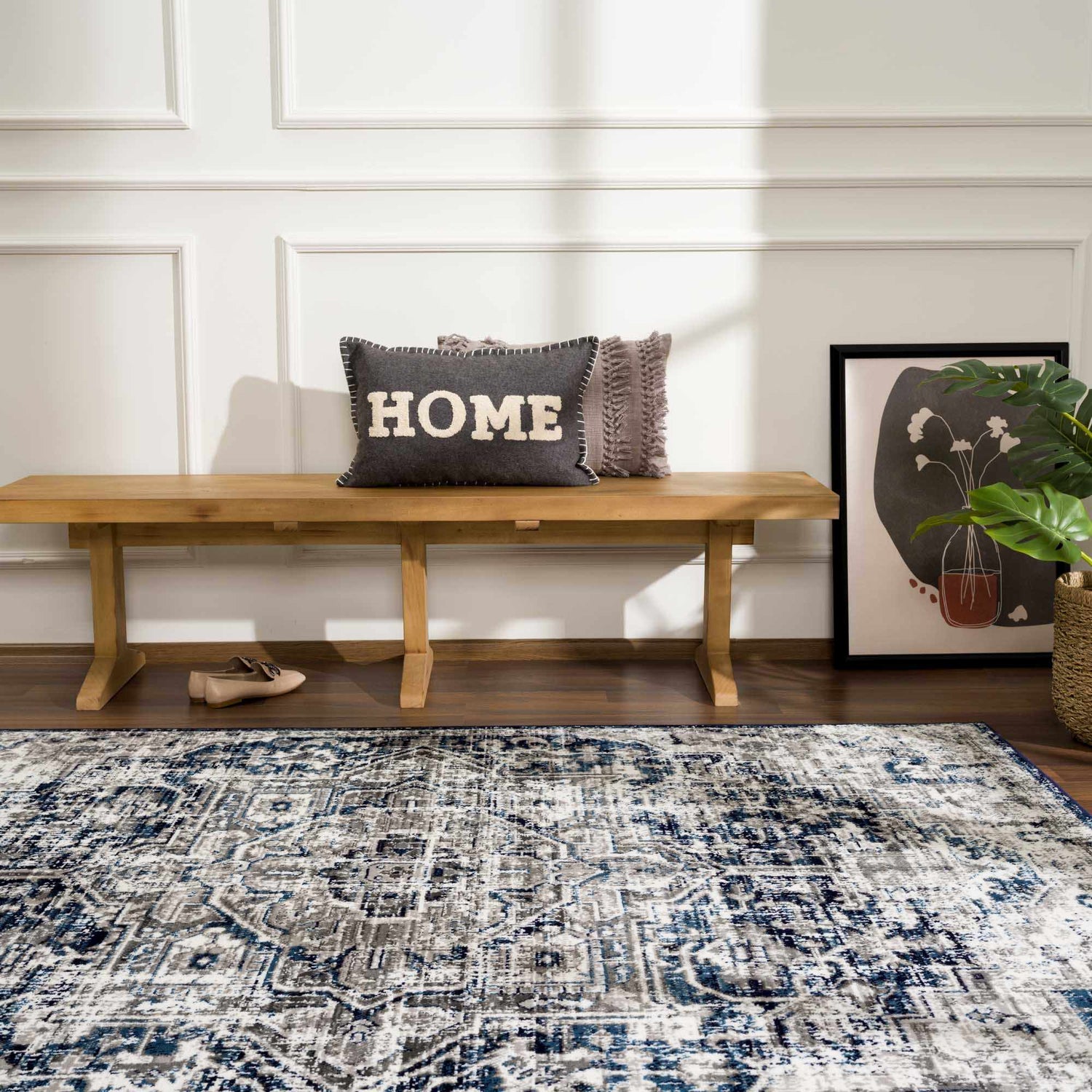 Buenaventura Navy Area Rug - Clearance