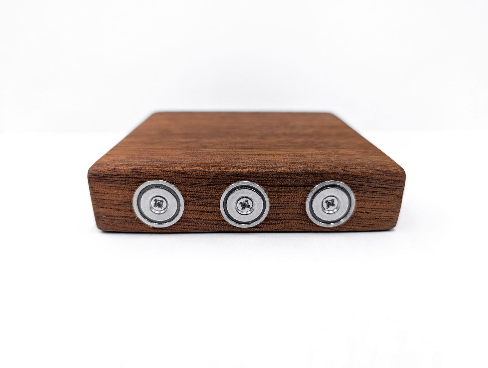 Magnetic Square Shelf in Mahogany