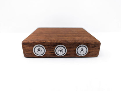Magnetic Square Shelf in Mahogany