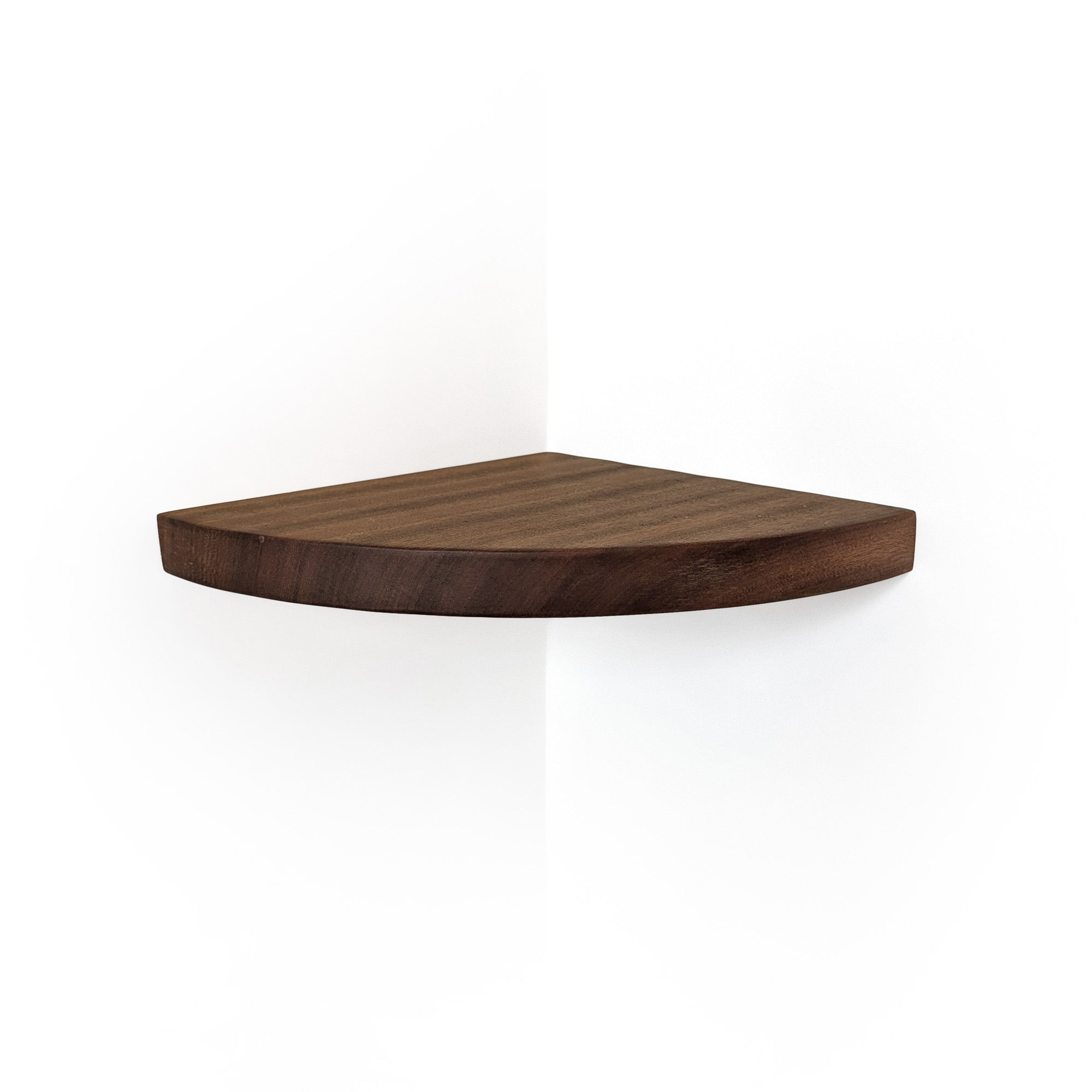 Corner Shelf with Visible Bracket