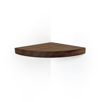 Corner Shelf with Visible Bracket