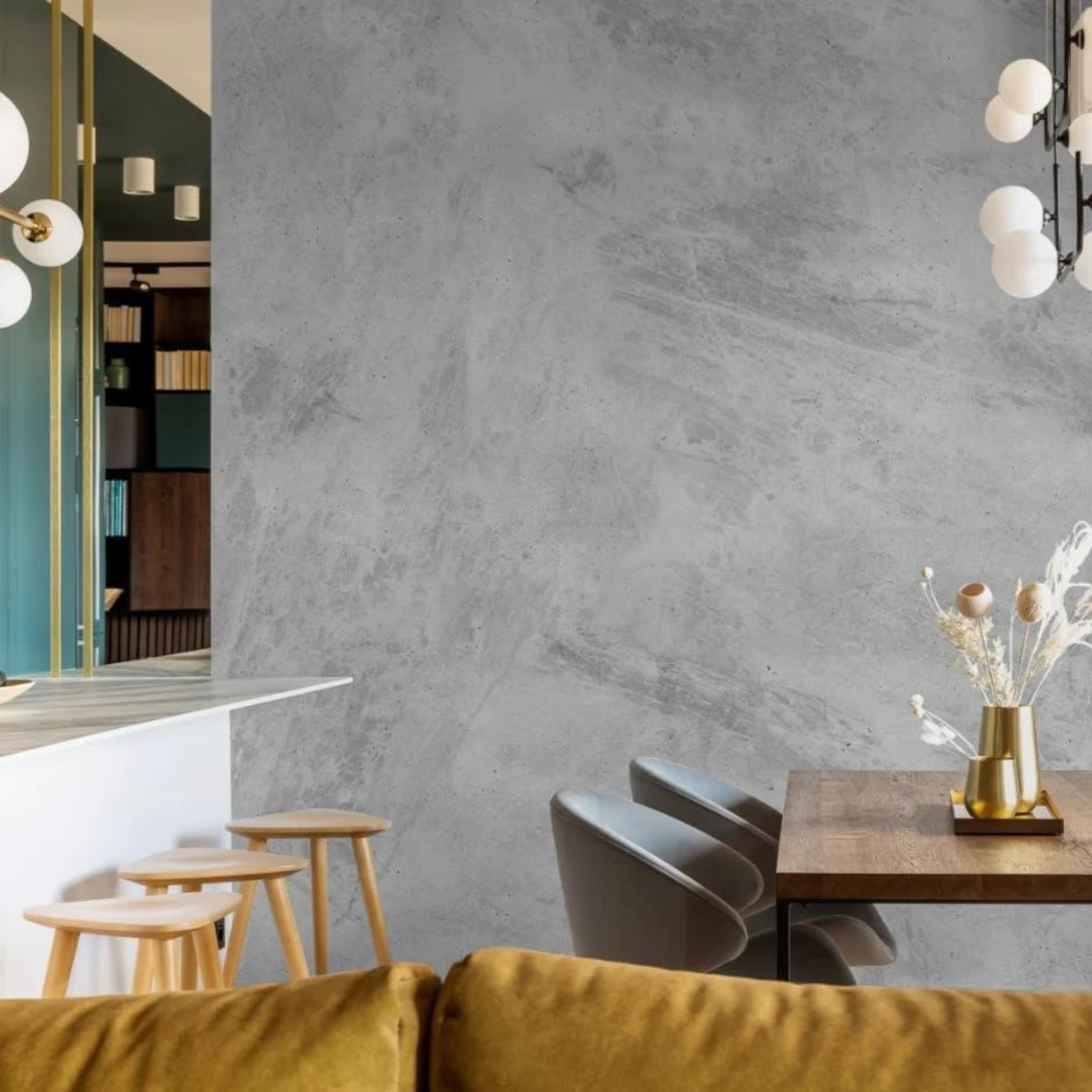 Manhattan - Concrete Wallpaper - 8 FT H X 12.5 FT W LUXE
