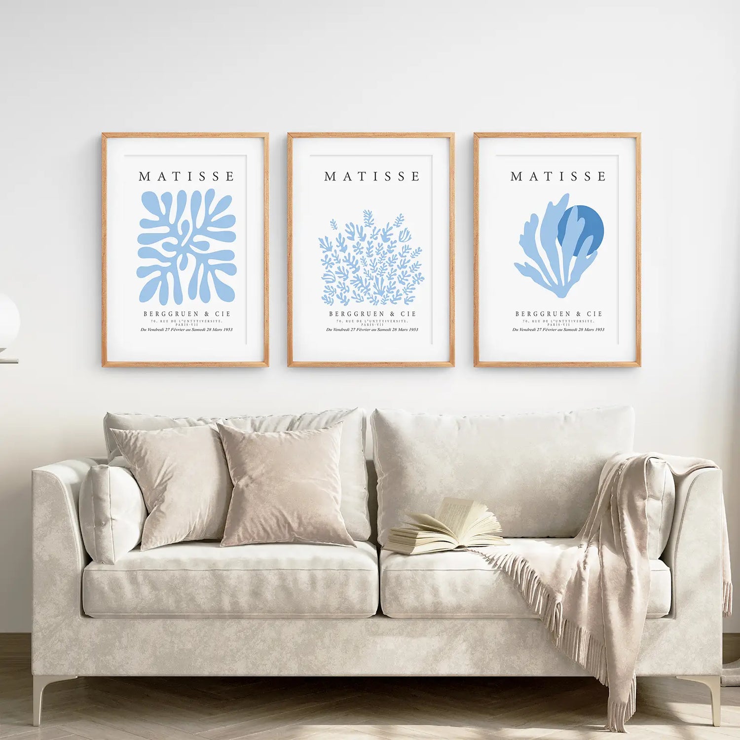 Light Blue Henri Matisse Exhibition Art Set