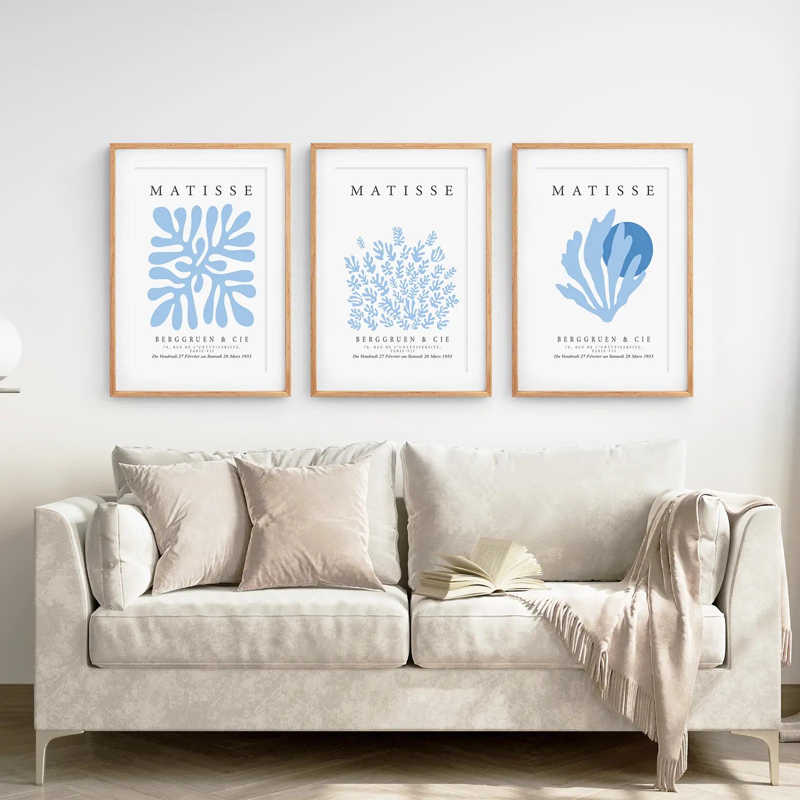 Light Blue Henri Matisse Exhibition Art Set