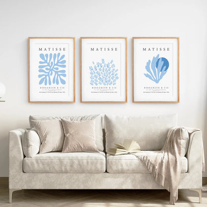 Light Blue Henri Matisse Exhibition Art Set