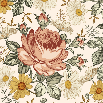 Mia (Cream) Wallpaper - 6 FT H X 15.8 FT W LUXE P&amp;S