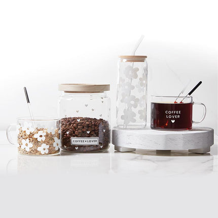 Glass Canister - Coffee Lover