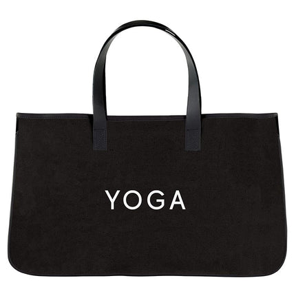 Black Canvas Tote - Yoga