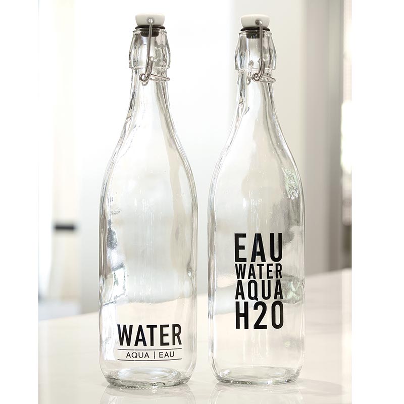 Swing Top Water Bottle - Water