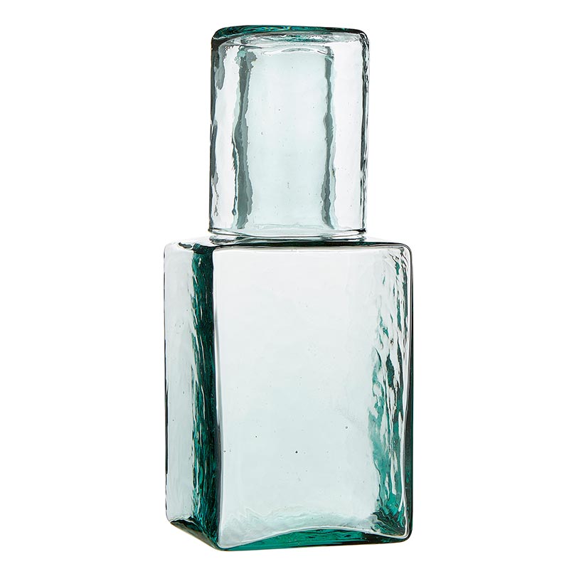 Hammered Glass Bottle &amp; Glass Decanter