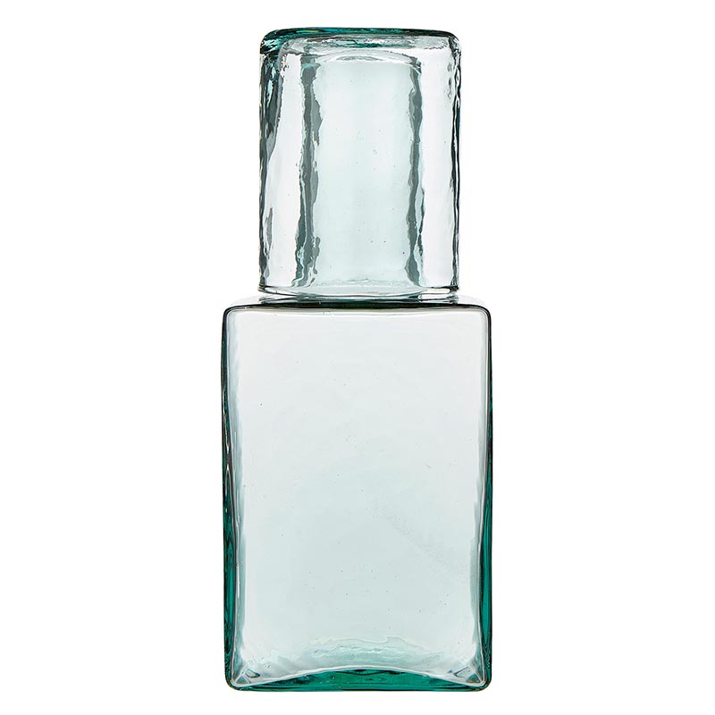 Hammered Glass Bottle &amp; Glass Decanter