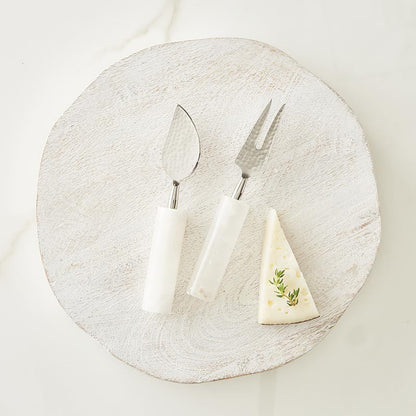 Alabaster Cheese Knives - Set of 2
