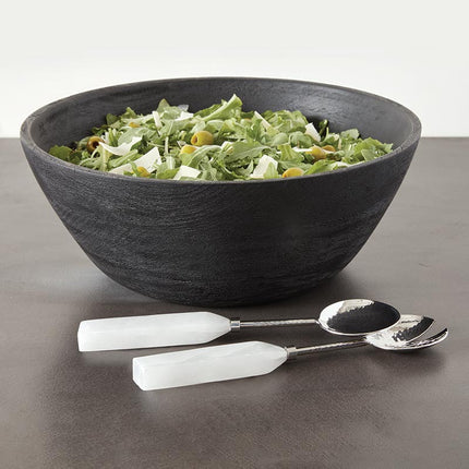 Black Savanna Textured Salad Bowl