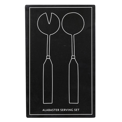 Alabaster Salad Serving Set