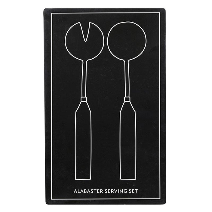 Alabaster Salad Serving Set