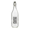 Swing Top Water Bottle - Eau Water Aqua