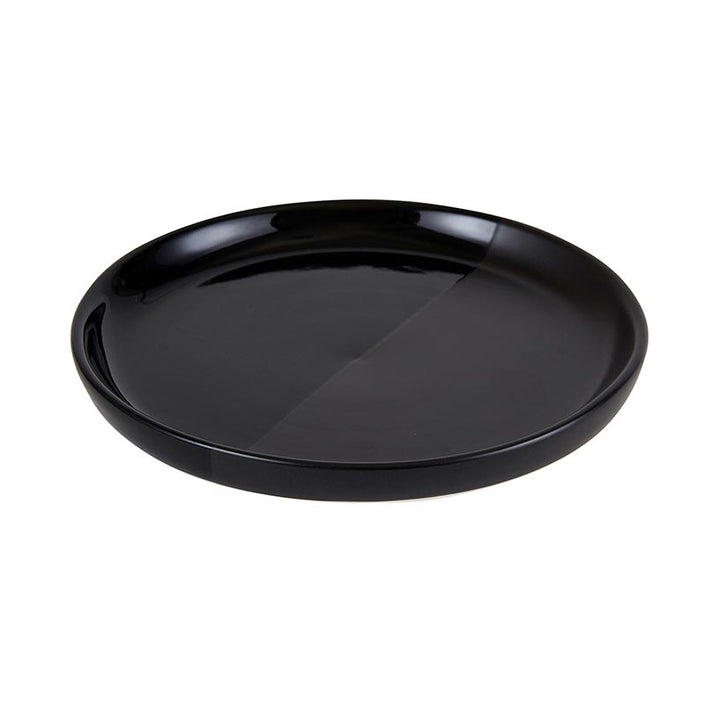 Dipped Plates - Glossy Black/Matte Black - set of 4